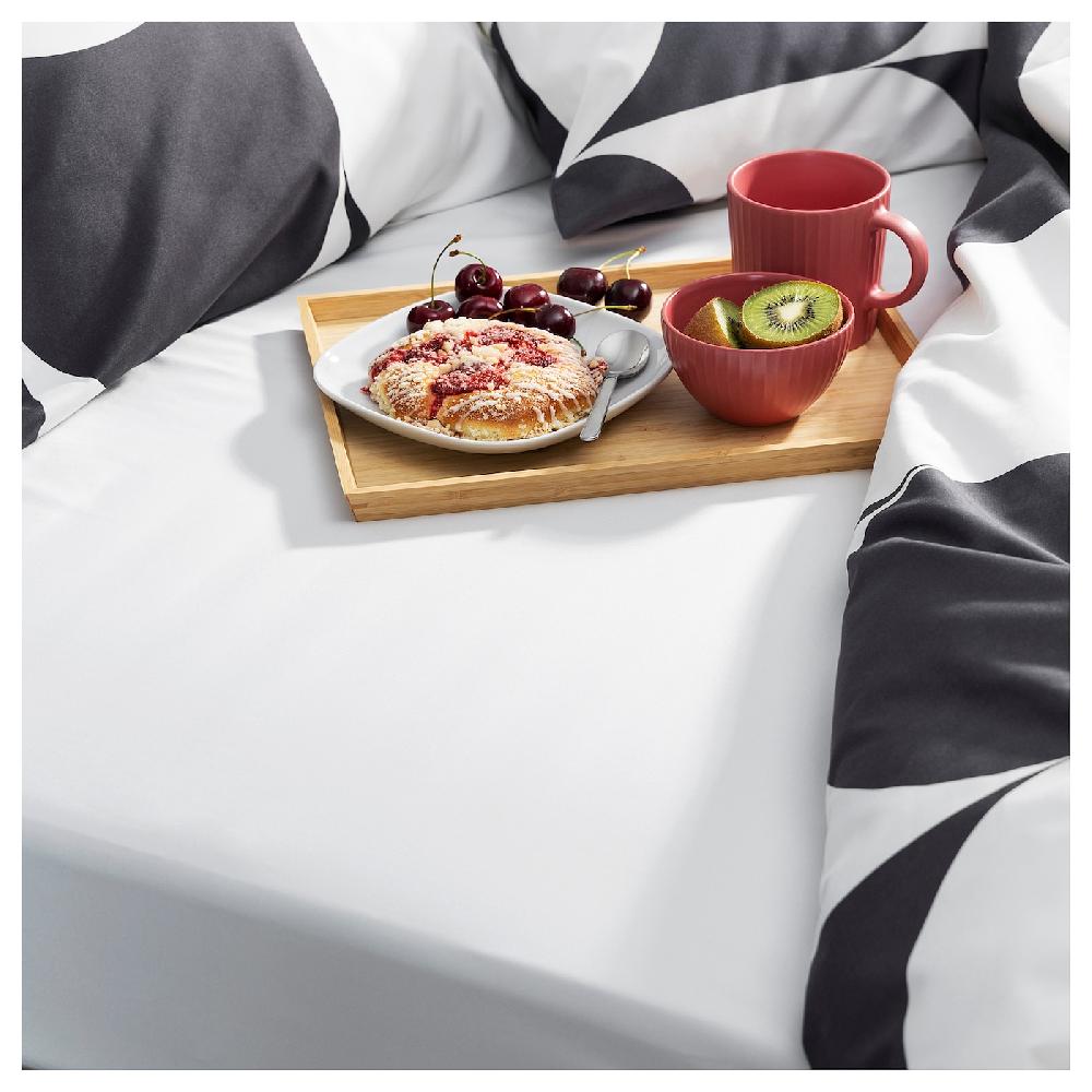 IKEA BRUKSVARA Spannbettlaken weiß 140x200 cm Blitzangebot