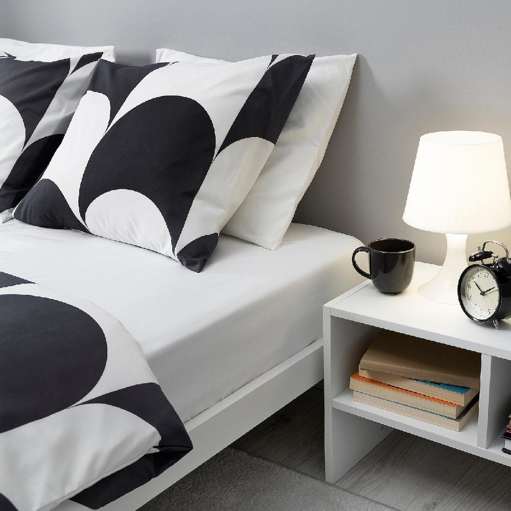 IKEA BRUKSVARA Spannbettlaken weiß 140x200 cm Blitzangebot