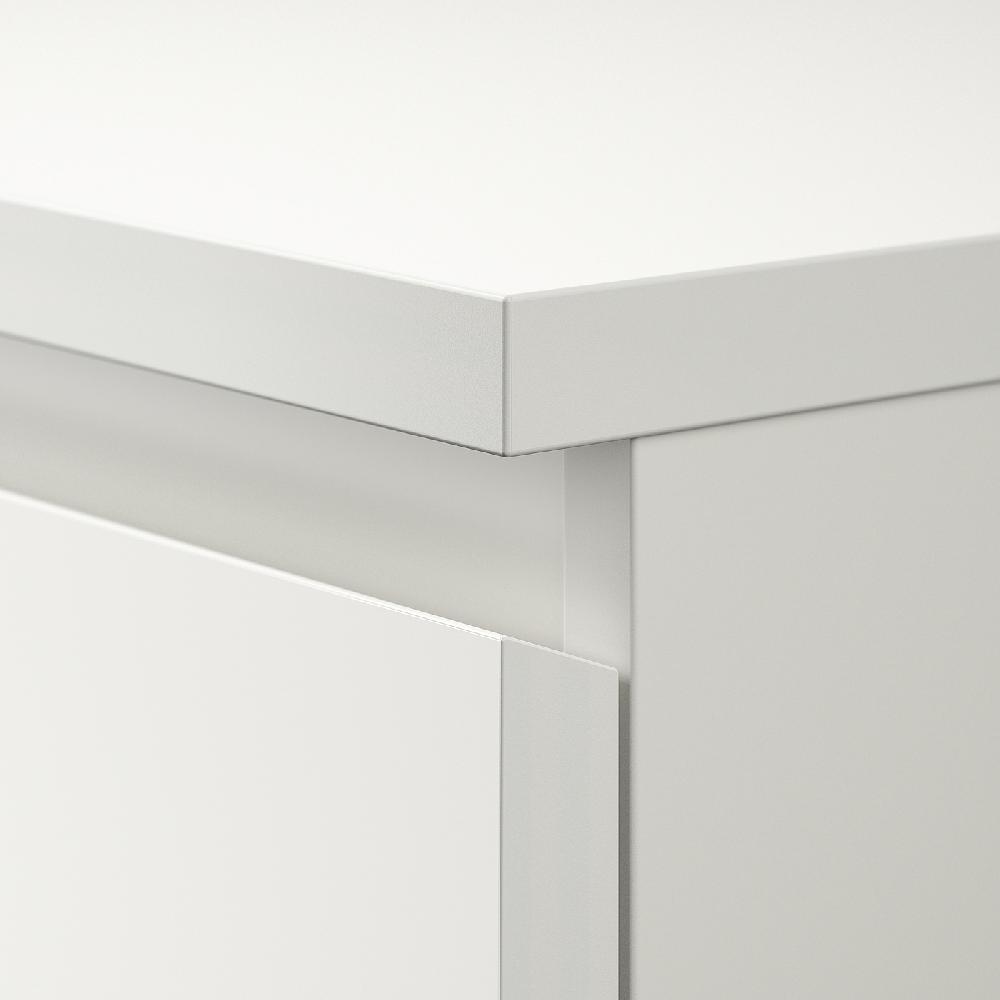 IKEA MALM Kommode mit 2 Schubladen weiß 40x55 cm Große Rabatte