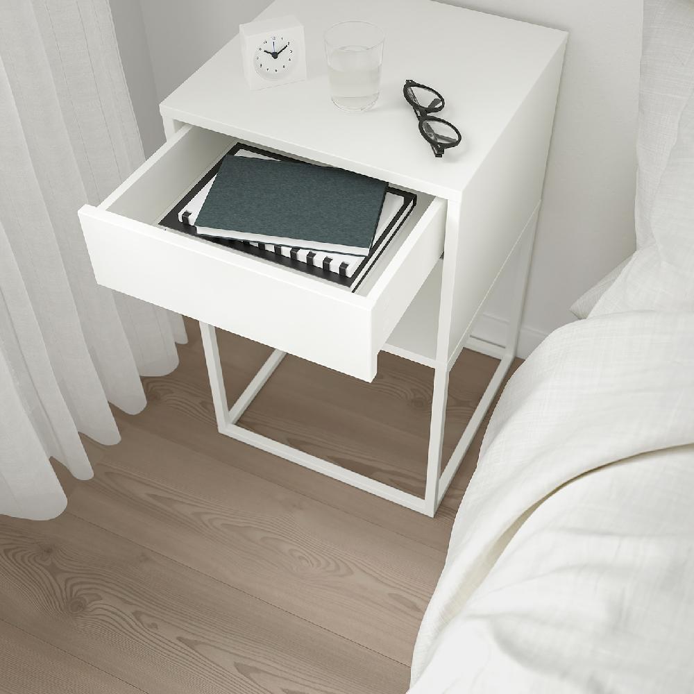 IKEA VIKHAMMER Ablagetisch weiß 40x39 cm Tägliche Deals