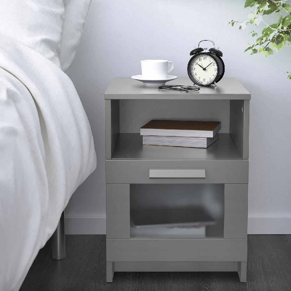 IKEA BRIMNES Ablagetisch grau 39x41 cm Kostenlose Rückgabe