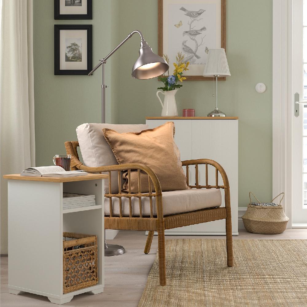IKEA SKRUVBY Beistelltisch weiß 40x32 cm Letzte 2 Tage