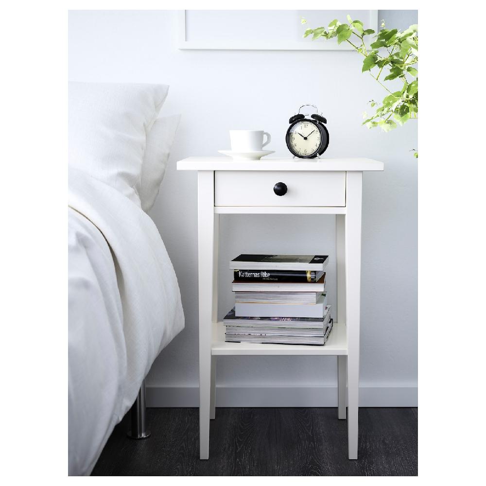 IKEA HEMNES Ablagetisch weiß gebeizt 46x35 cm Bis zu 50% Rabatt