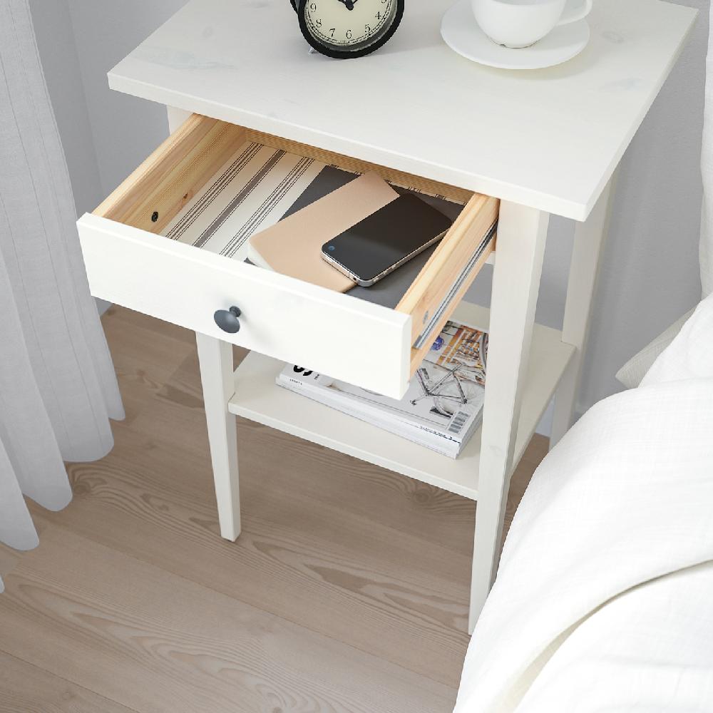 IKEA HEMNES Ablagetisch weiß gebeizt 46x35 cm Bis zu 50% Rabatt