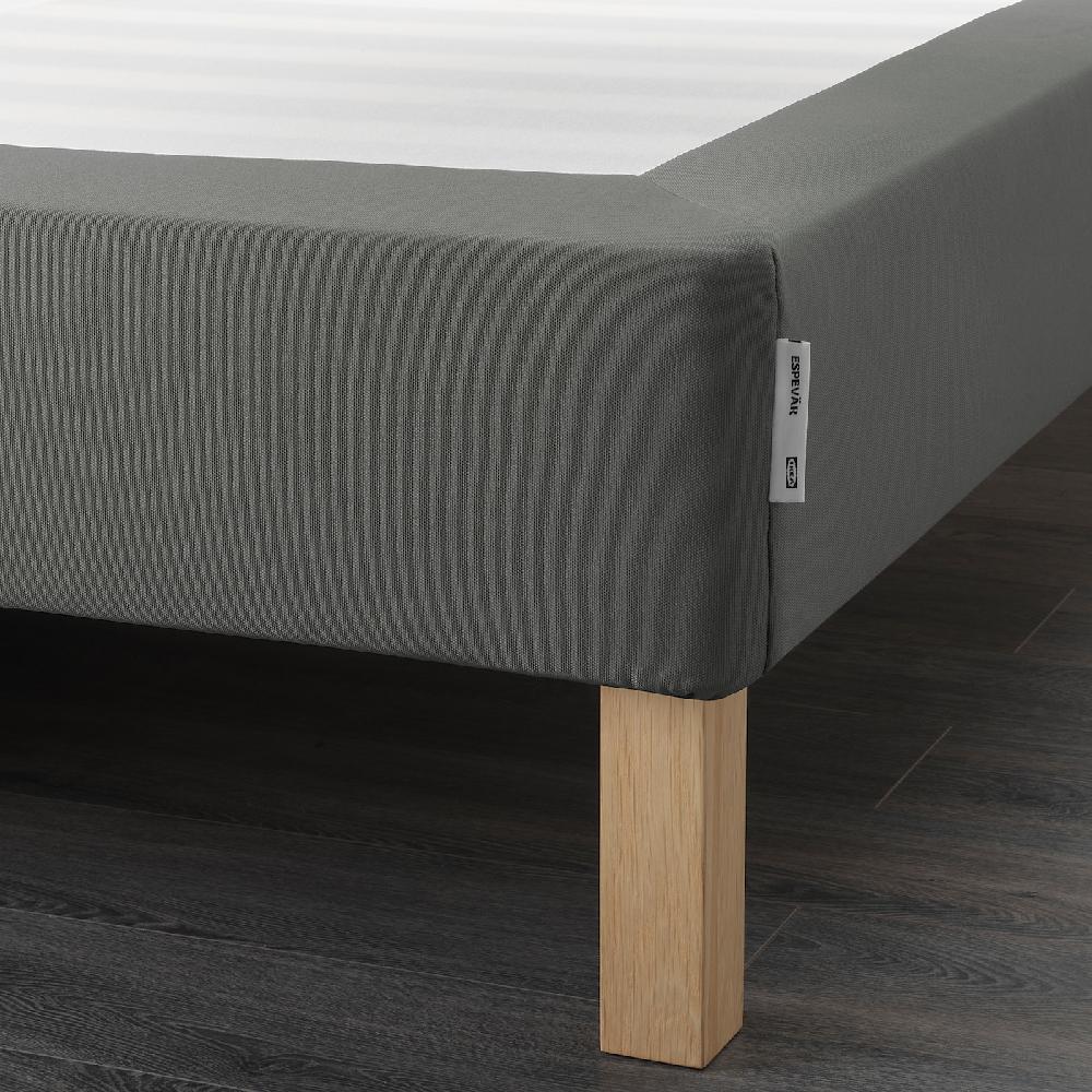 IKEA ESPEVÄR Bettgestell mit Lattenrost dunkelgrau 140x200 cm Vierteljährliche Förderung