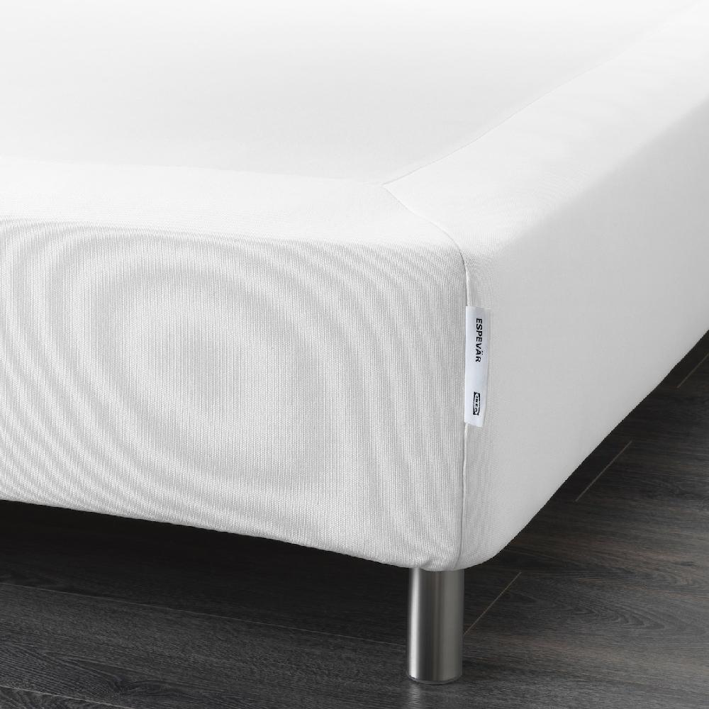 IKEA ESPEVÄR Boxspring mit Beinen weiß 140x200 cm zollfrei