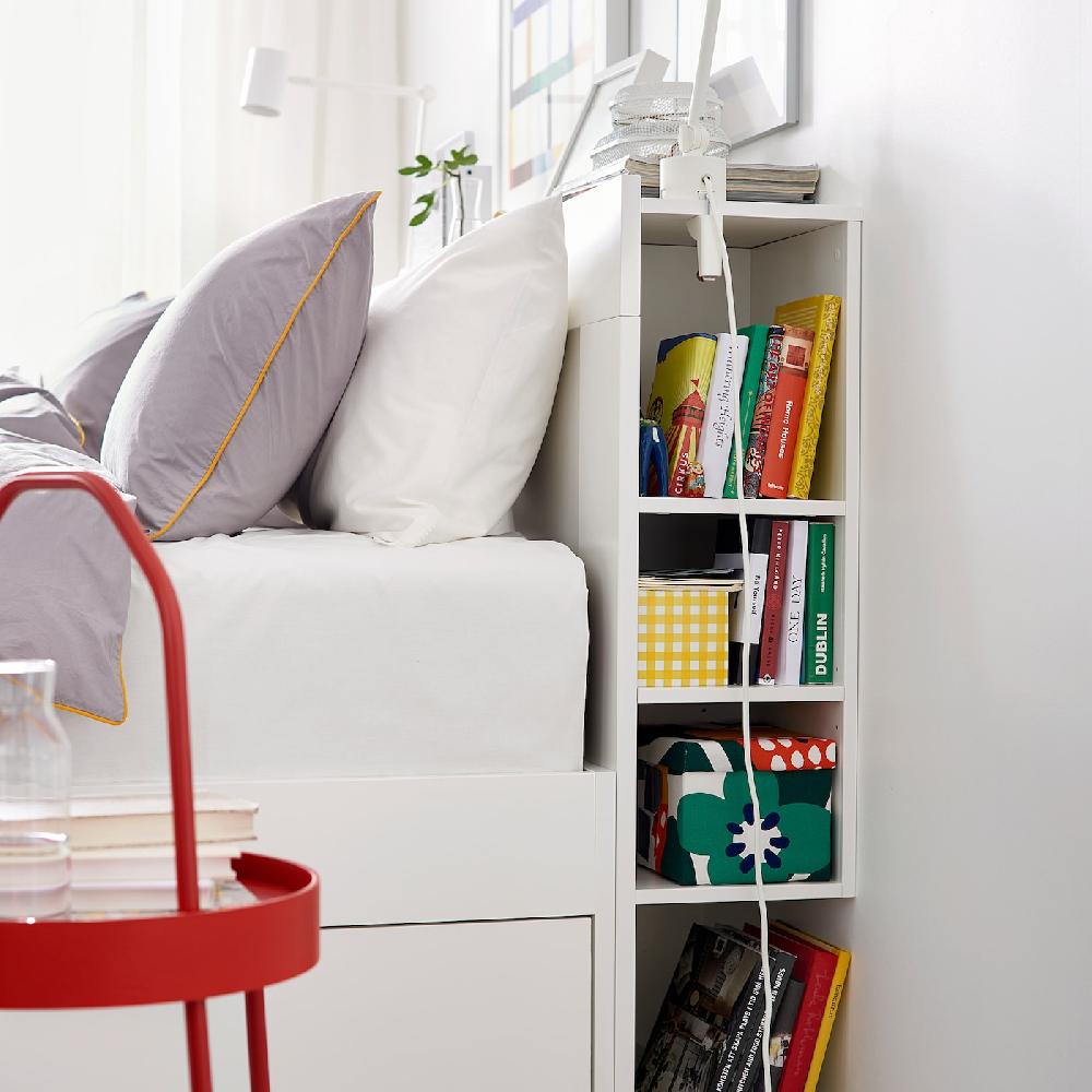 IKEA BRIMNES Kopfteil mit Ablage weiß 140 cm Angebote