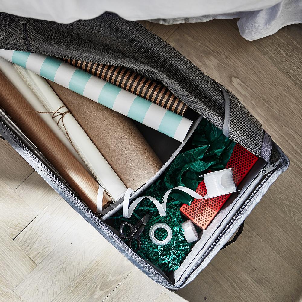IKEA SKUBB Behälter für Geschenkpapier dunkelgrau 90x30x15 cm Versandkostenfrei