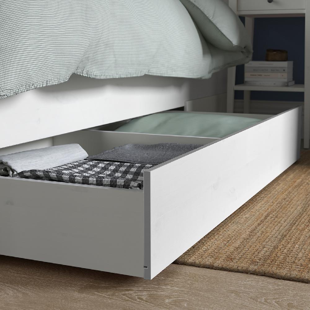 IKEA HEMNES Bettkasten 2er-Set weiß gebeizt 200 cm Exklusivangebot