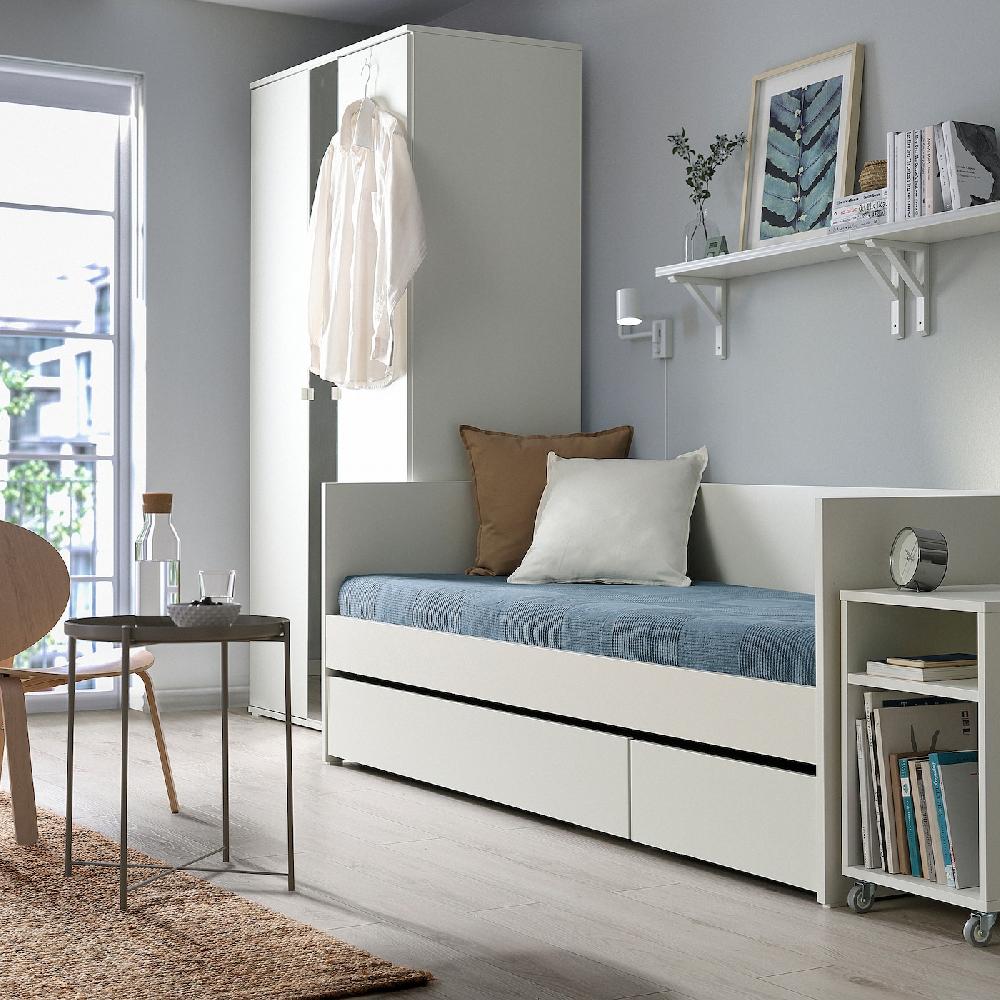 IKEA VIHALS Bettkasten 2er-Set weiß 200 cm Preisnachlass
