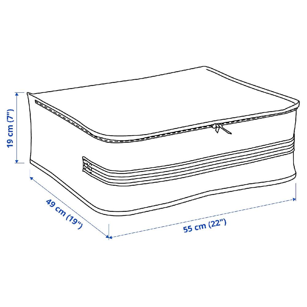 IKEA GÖRSNYGG Tasche weiß/transparent 55x49x19 cm Lagerräumung