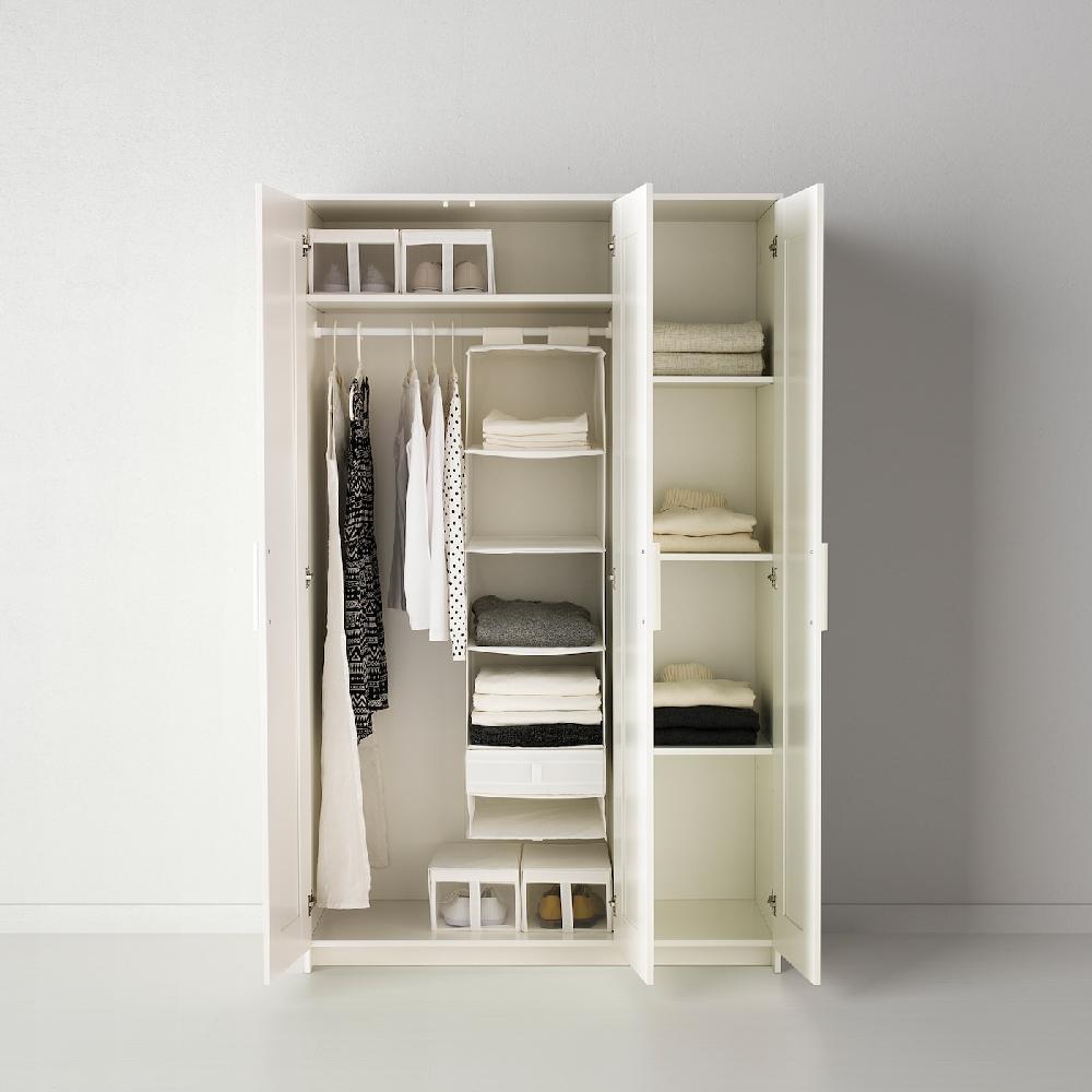 IKEA BRIMNES Kleiderschrank 3-türig weiß 117x190 cm Bis zu 60% Rabatt