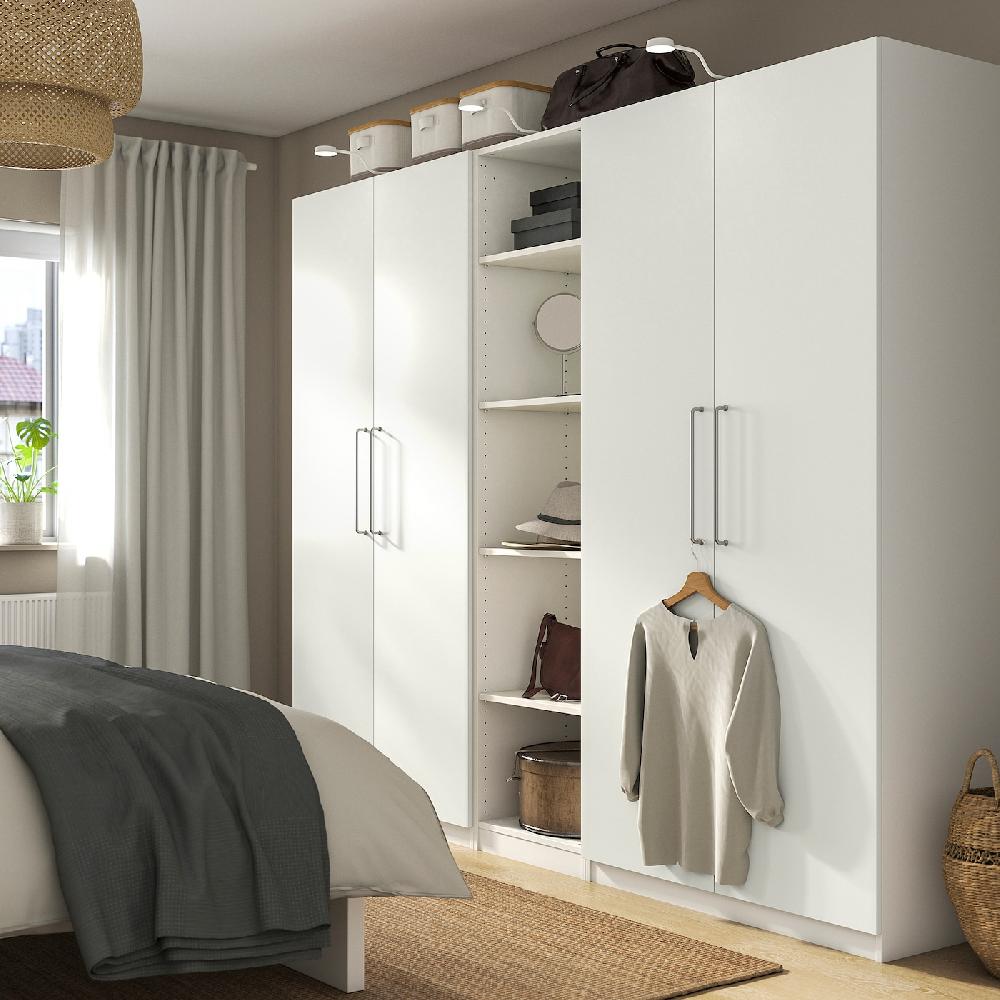 IKEA PAX / FORSAND Kleiderschrank weiß/weiß 250x60x201 cm Sonderangebot der Fabrik