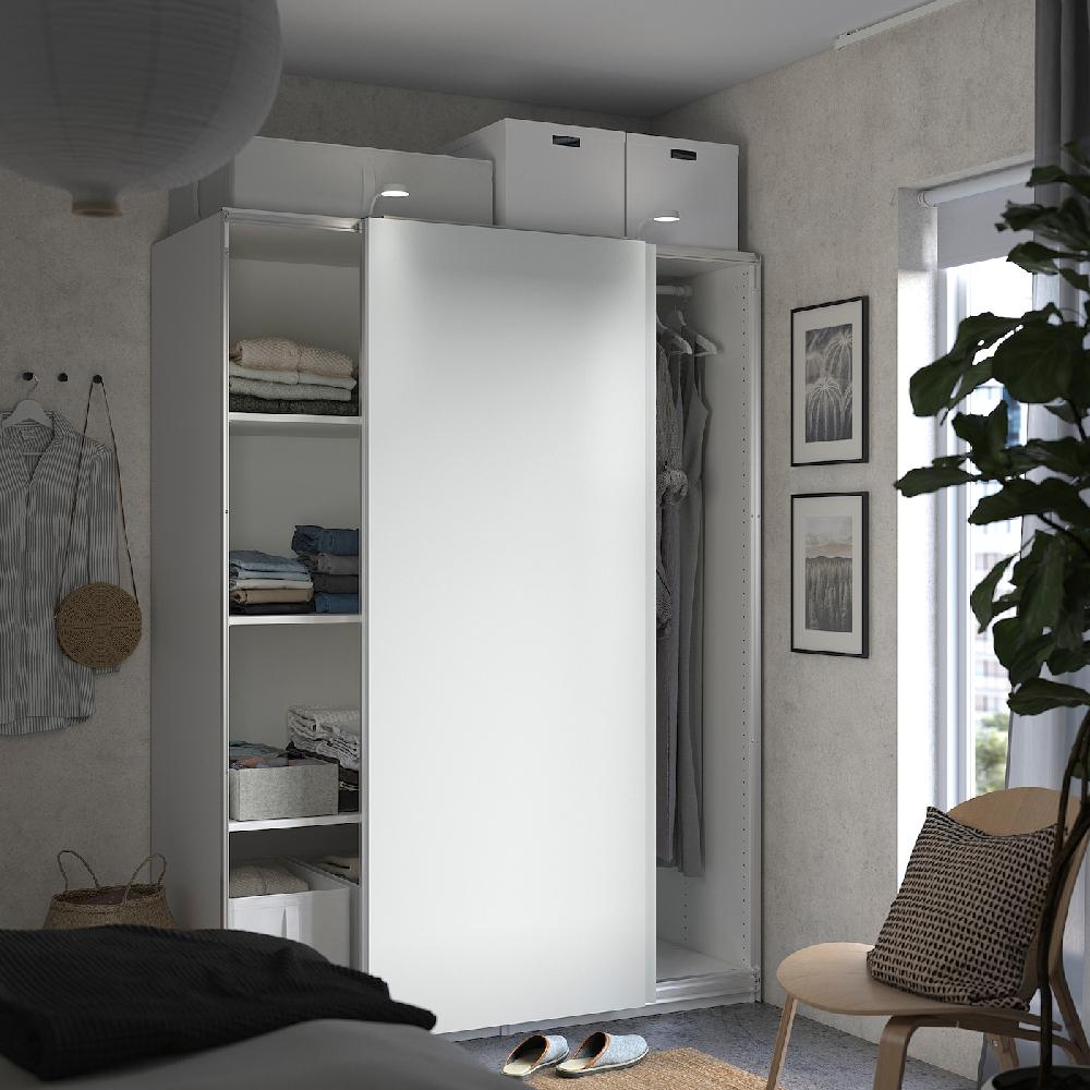 IKEA PAX / HASVIK Kleiderschrank weiß/weiß 150x66x201 cm Nur noch ein Tag übrig