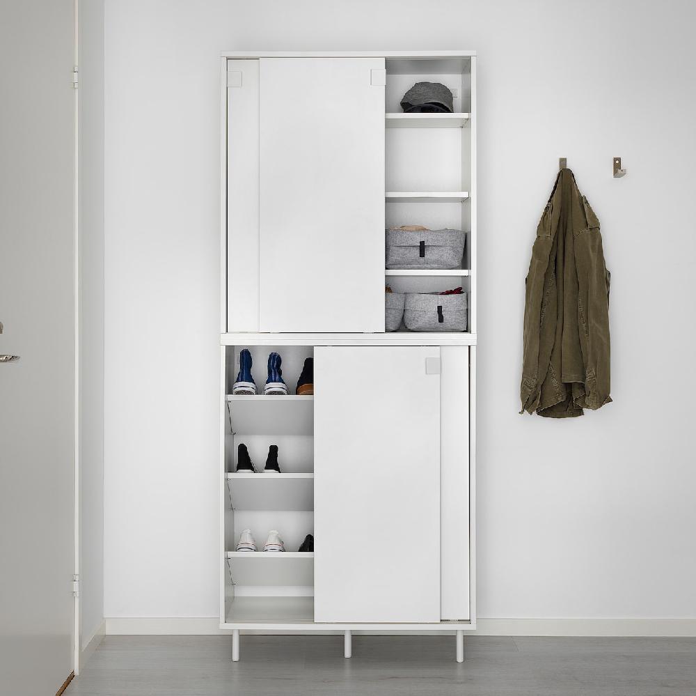IKEA MACKAPÄR Aufbewahrung weiß 80x35x102 cm Kostenloser Versand international