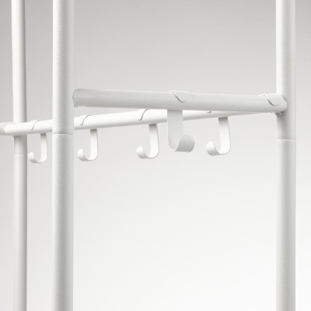 IKEA MACKAPÄR Garderobenständer mit Schuhablage weiß 78x32x200 cm Fabrikladen