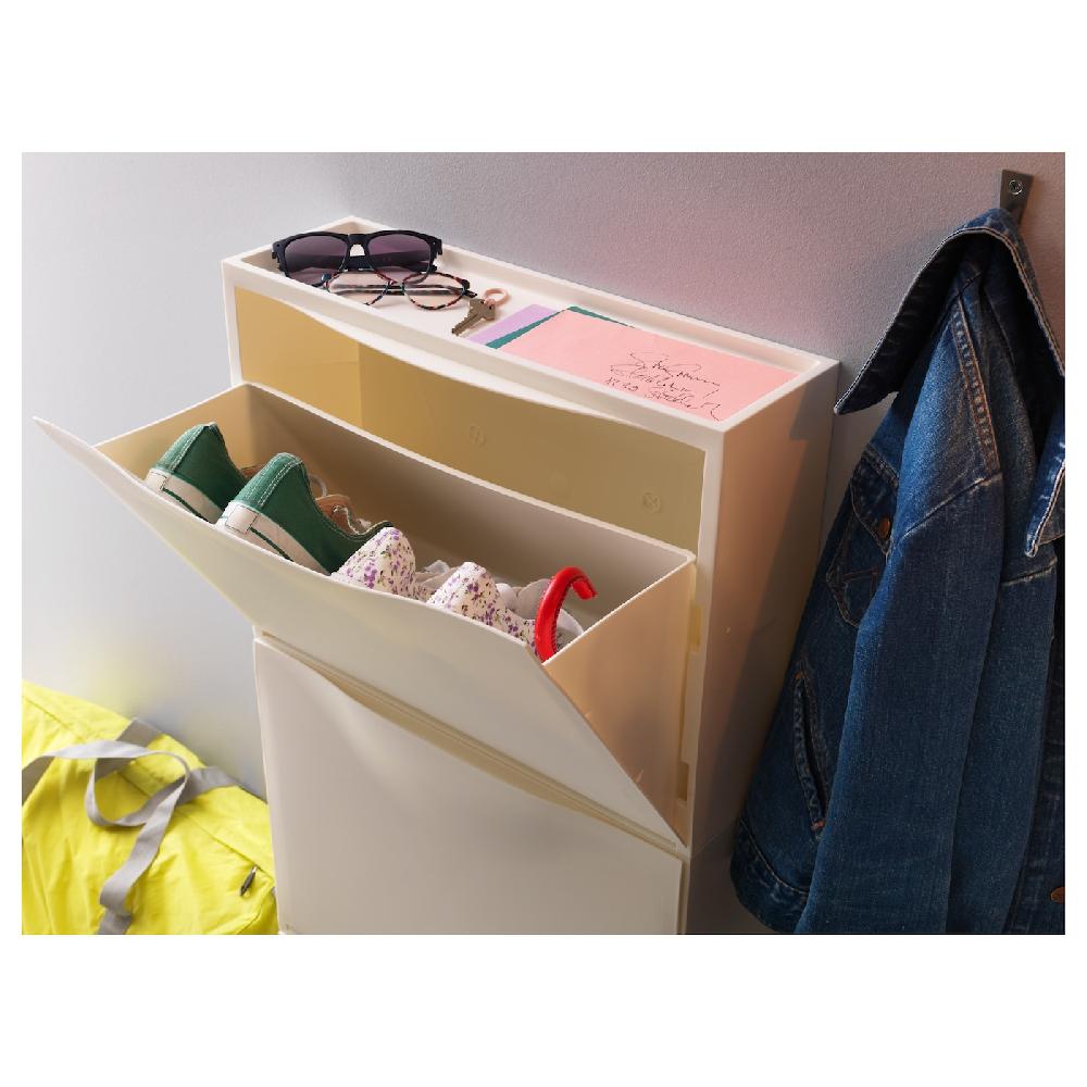 IKEA TRONES Aufbewahrung weiß 52x18x39 cm Begrenzt auf 3 Tage