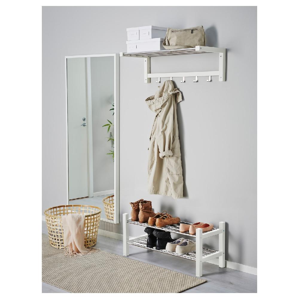 IKEA TJUSIG Hutablage weiß 79 cm Speichern exportieren