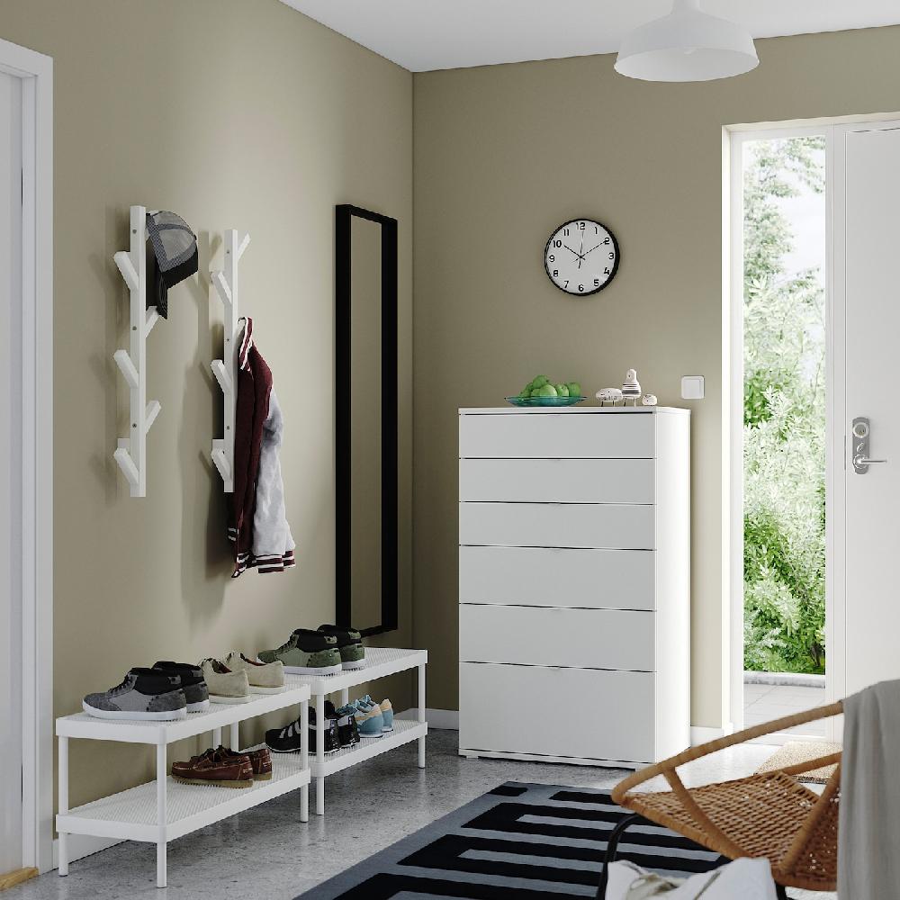 IKEA MACKAPÄR / VIHALS Flur-Set 5-tlg. weiß Black Friday Preise