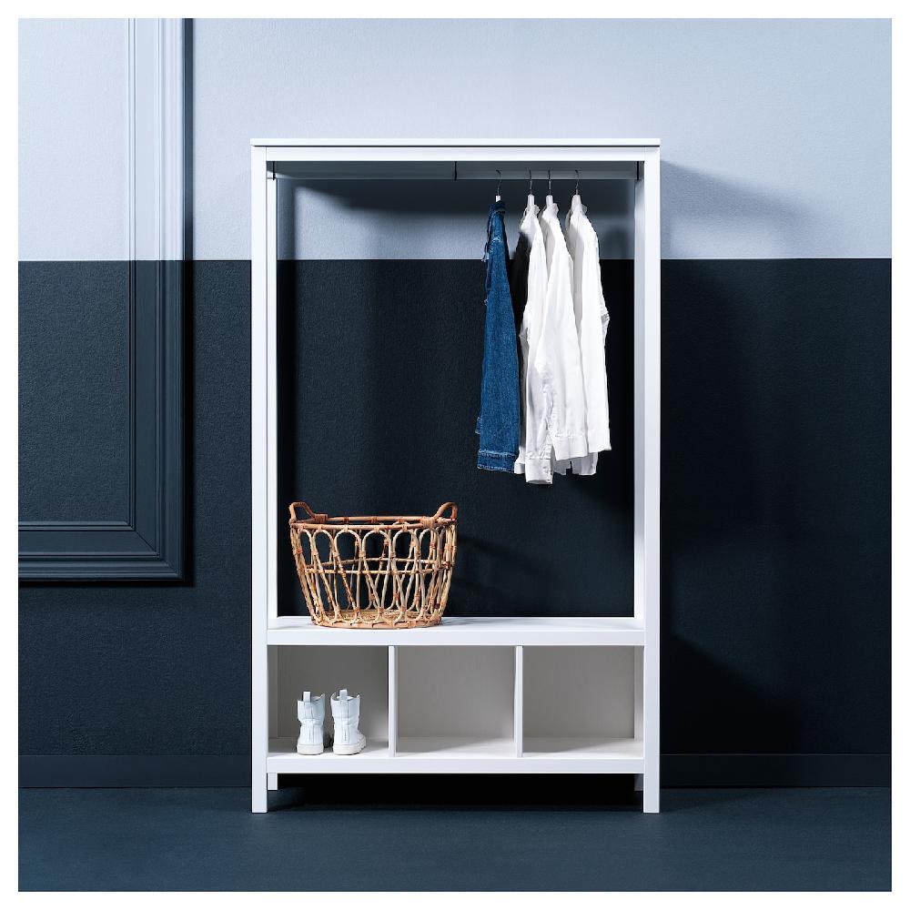 IKEA HEMNES Kleiderschrank offen weiß las. 120x50x197 cm Im Verkauf