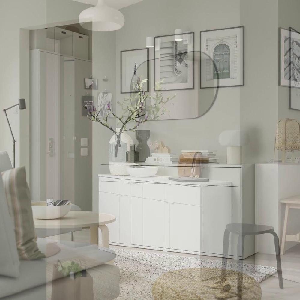 IKEA VIHALS Sideboard weiß 140x37x75 cm Online