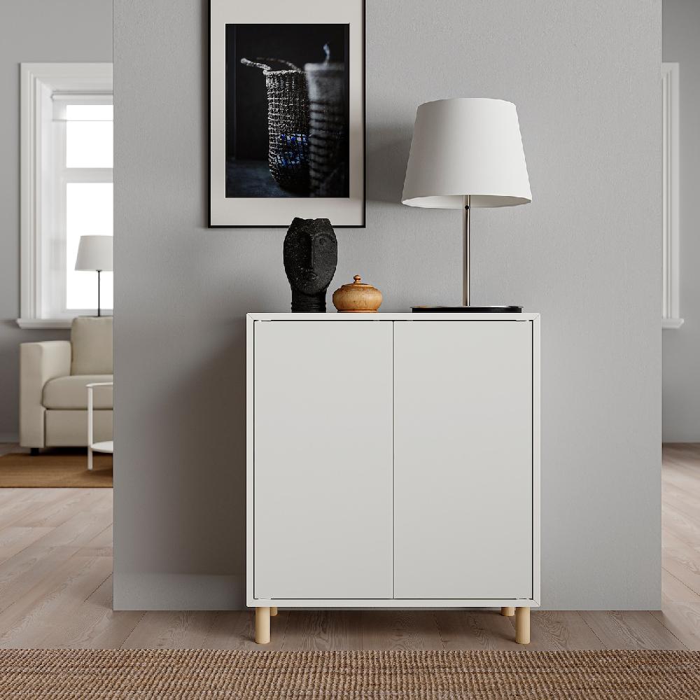 IKEA EKET Schrankkombination/Beine weiß/Holz 70x35x80 cm Angebote