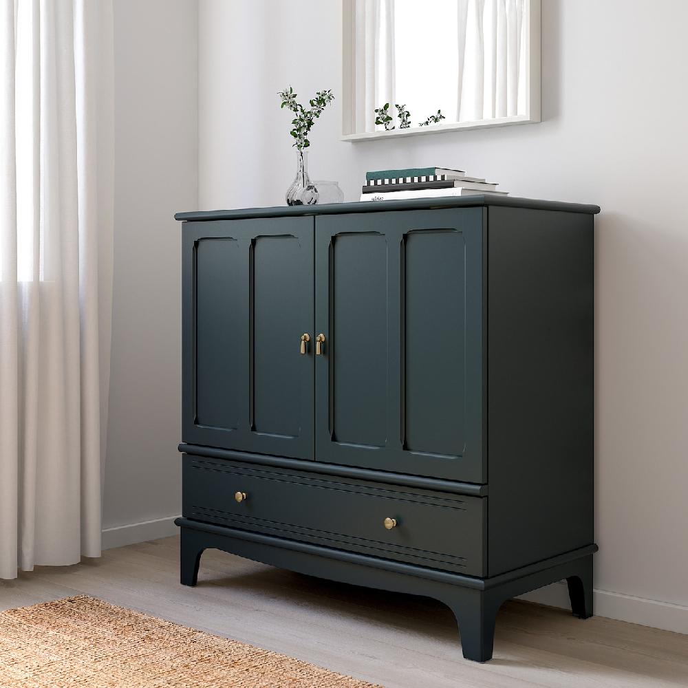 IKEA LOMMARP Schrank dunkel blaugrün 102x101 cm Meist gekauft