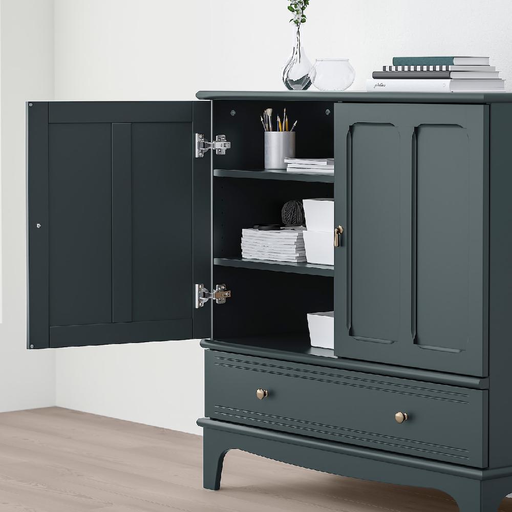 IKEA LOMMARP Schrank dunkel blaugrün 102x101 cm Meist gekauft