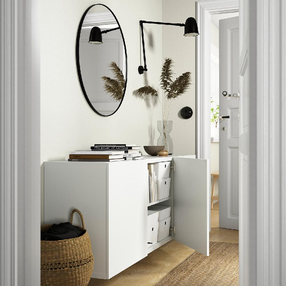 IKEA BESTÅ Schrankkombination für Wandmontage weiß/Lappviken weiß 180x42x64 cm Blitzverkäufe