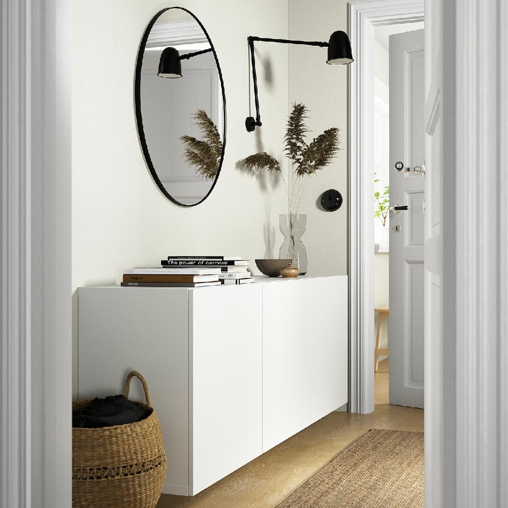 IKEA BESTÅ Schrankkombination für Wandmontage weiß/Lappviken weiß 180x42x64 cm Blitzverkäufe