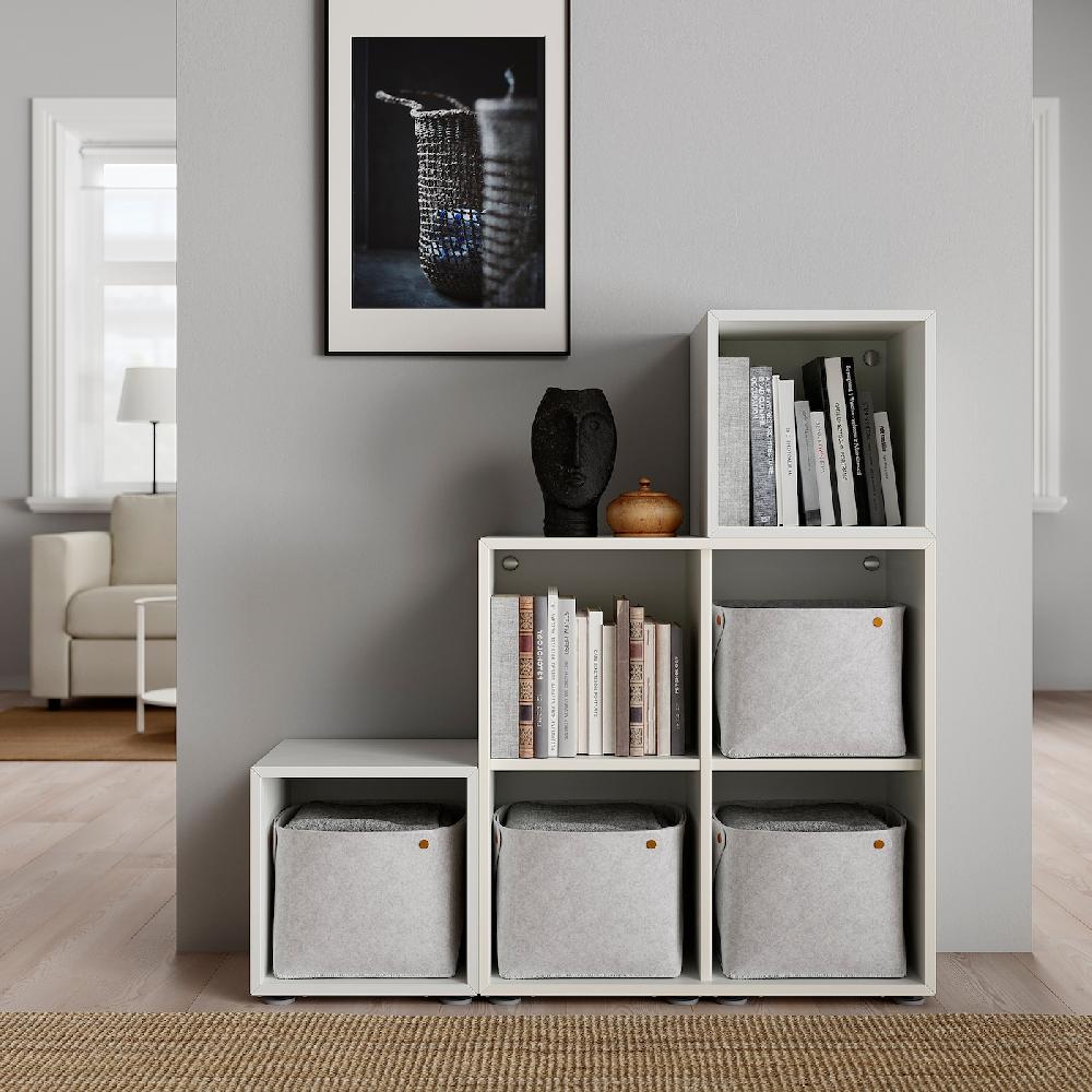 IKEA EKET Schrankkombination/Füße weiß 105x35x107 cm Günstig kaufen