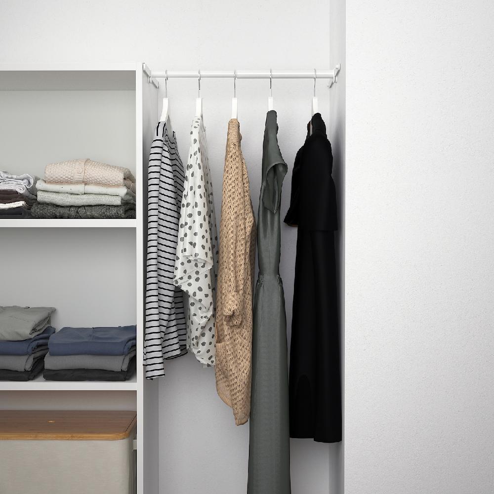 IKEA PLATSA Kleiderschrank mit Tür weiß/Fonnes weiß 90-107x42x181 cm Versandkostenfrei
