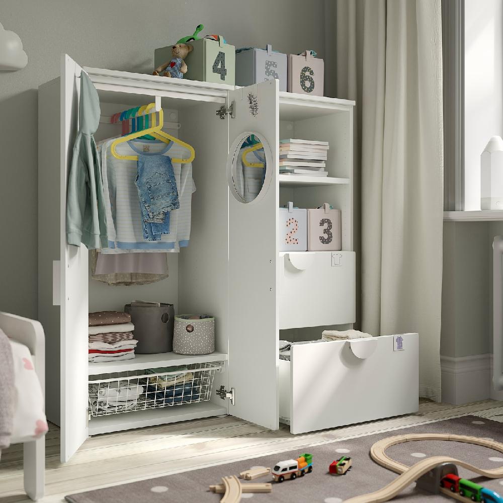 IKEA SMÅSTAD / PLATSA Aufbewahrungskombi weiß/mit Rahmen 120x42x123 cm Black Friday