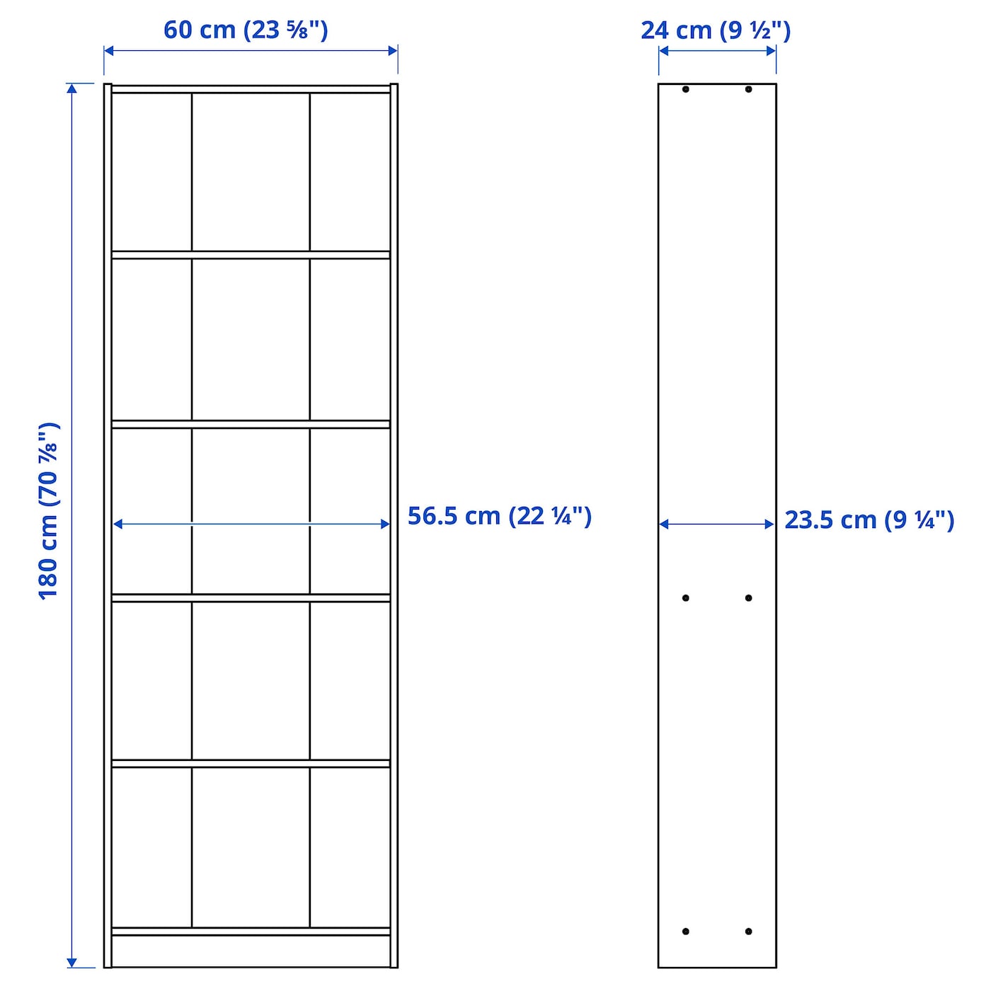 IKEA GERSBY Bücherregal weiß 60x180 cm Valentinstagsangebot