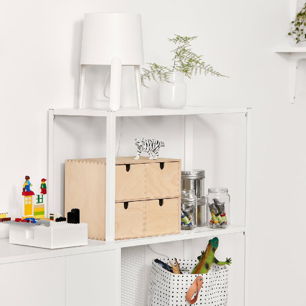 IKEA BAGGEBO Regal Metall/weiß 60x25x116 cm Lagerräumung