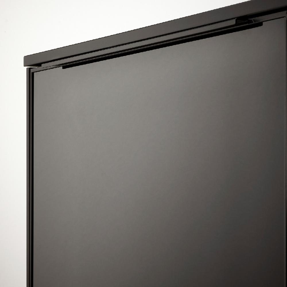 IKEA RANNÄS TV-Bank mit Türen schwarz/schwarz Glas 178x42 cm Bestseller