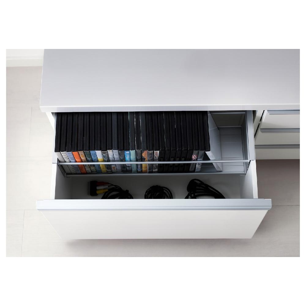IKEA BESTÅ BURS TV-Bank Hochglanz weiß 180x41x49 cm Kauf eins, bekomm eins gratis