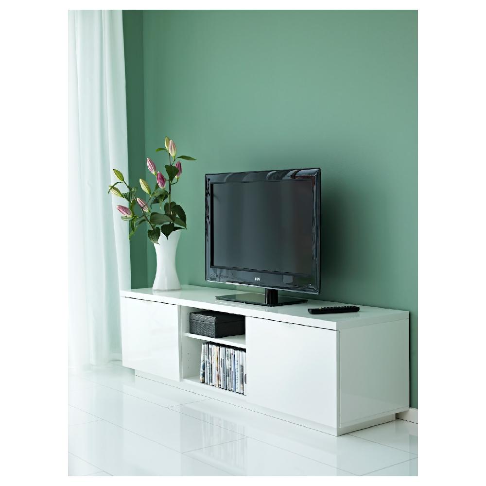 IKEA BYÅS TV-Bank Hochglanz weiß 160x42x45 cm Tägliche Deals