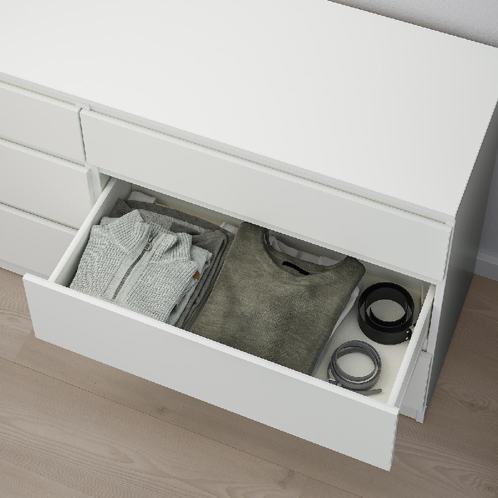 IKEA KULLEN Kommode mit 6 Schubladen weiß 140x72 cm Wochenangebot