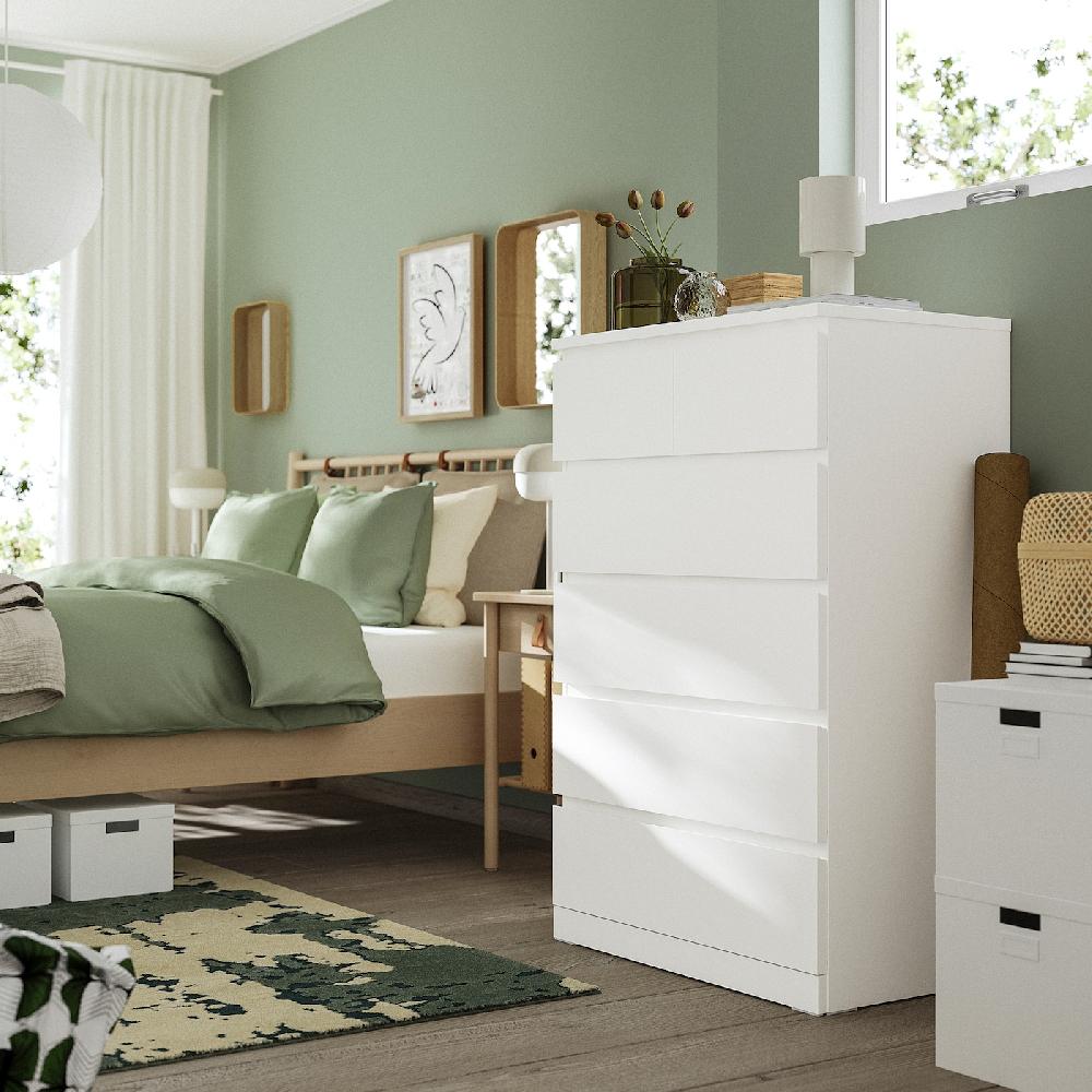 IKEA MALM Kommode mit 6 Schubladen weiß 80x123 cm JETZT KAUFEN