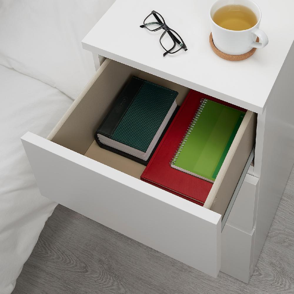 IKEA MALM Kommode mit 3 Schubladen weiß 40x78 cm Letzte 2 Tage