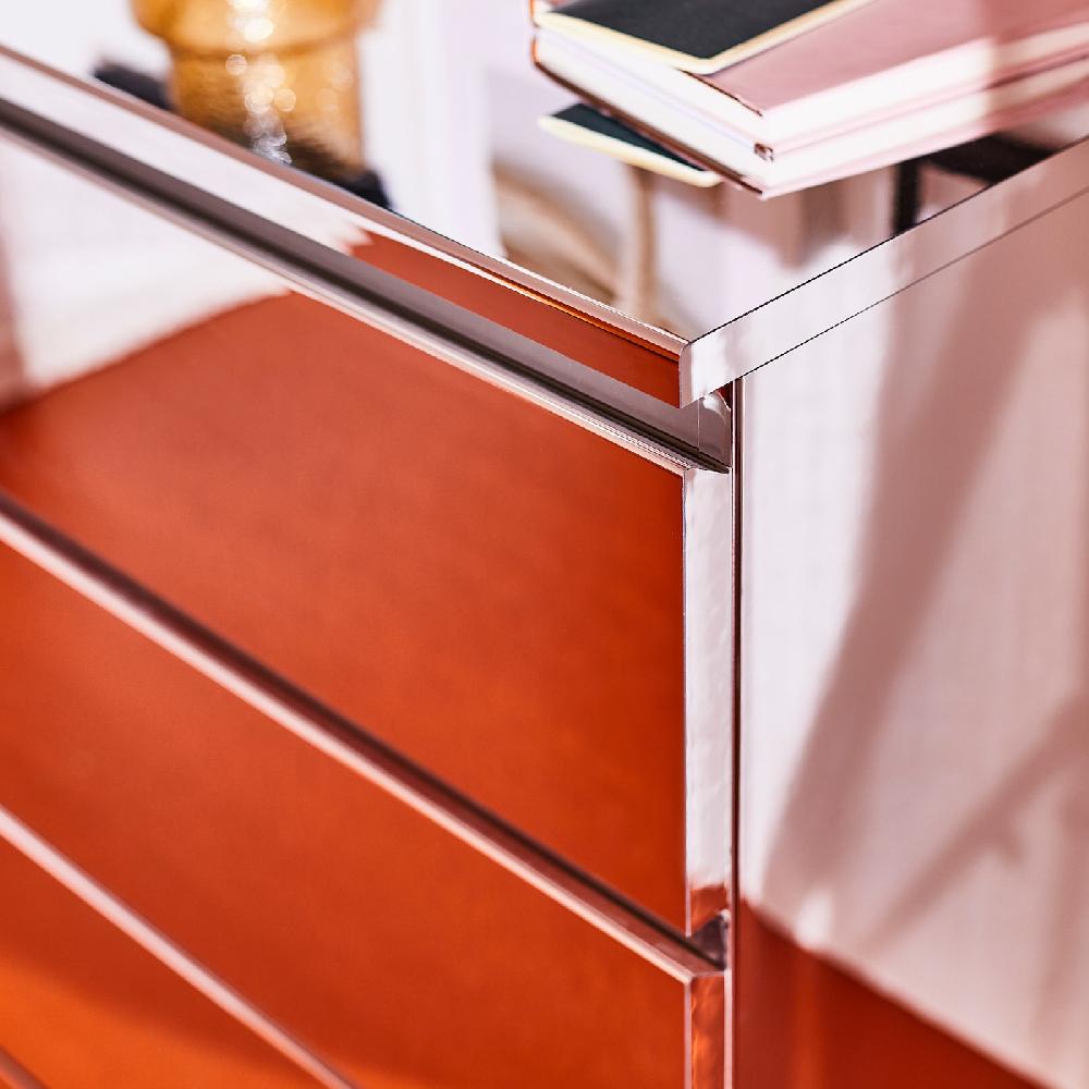 IKEA MALM Kommode mit 3 Schubladen Spiegeleffekt 80x78 cm Zeitbegrenzte Promotion