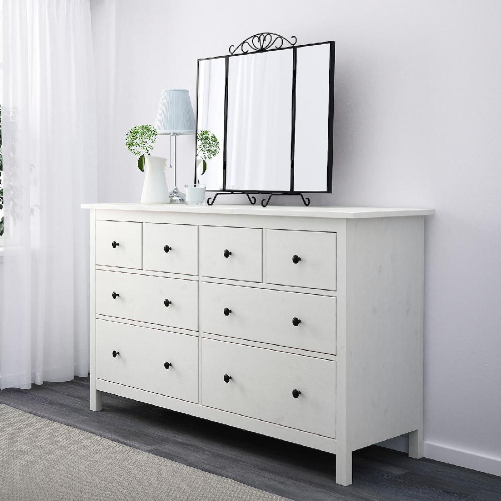 IKEA HEMNES Kommode mit 8 Schubladen weiß gebeizt 160x96 cm Bis zu 50% Rabatt