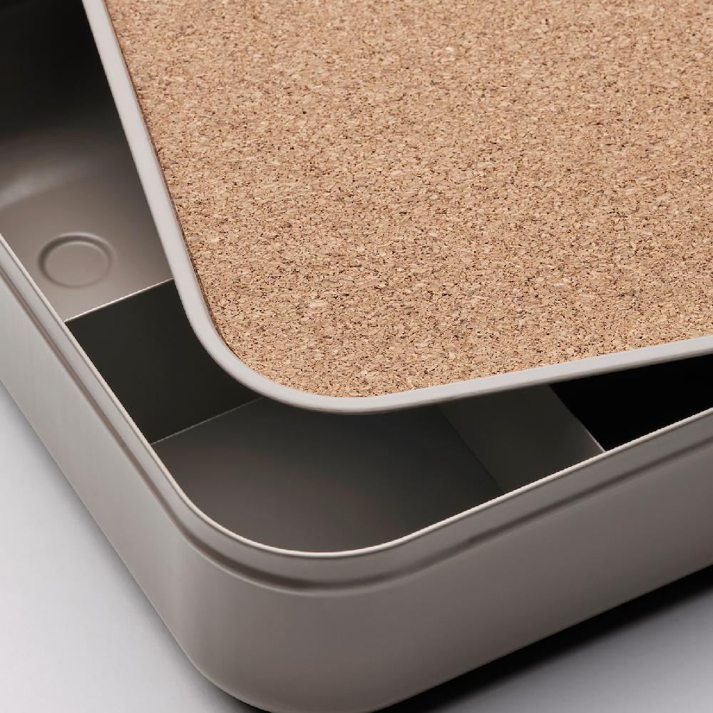 IKEA HARVMATTA Kasten mit Fächern dunkel graubeige 24x18x6 cm Nur für heute