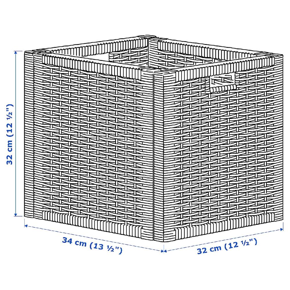 IKEA BRANÄS Korb Rattan 32x34x32 cm Sonderangebot der Fabrik