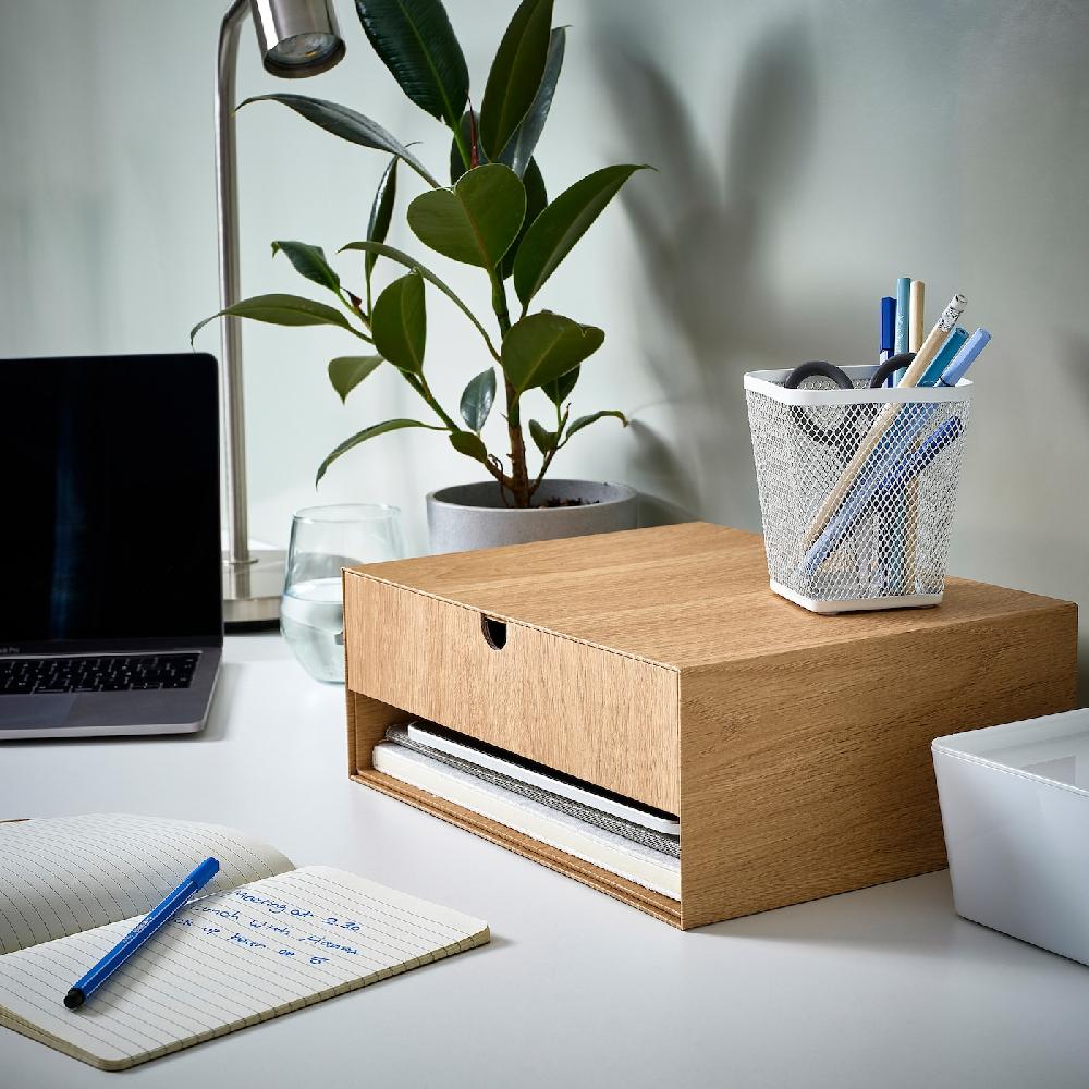 IKEA HÄSTVISKARE Mini-Kommode Eichenachbildung 32x24 cm 50% Rabatt mit kostenlosem Versand
