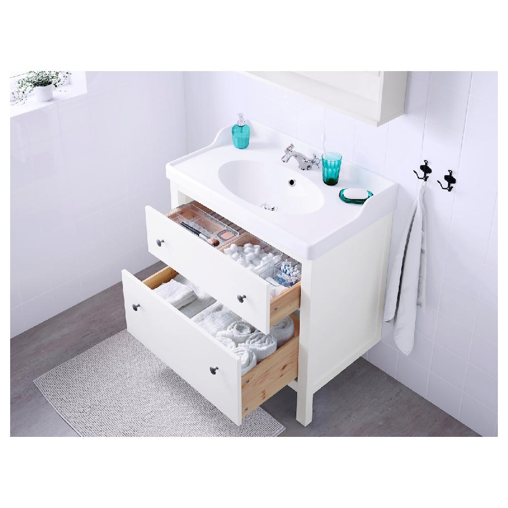 IKEA HEMNES Waschbeckenschrank/2 Schubl. weiß 80x47x83 cm Fabrikladen