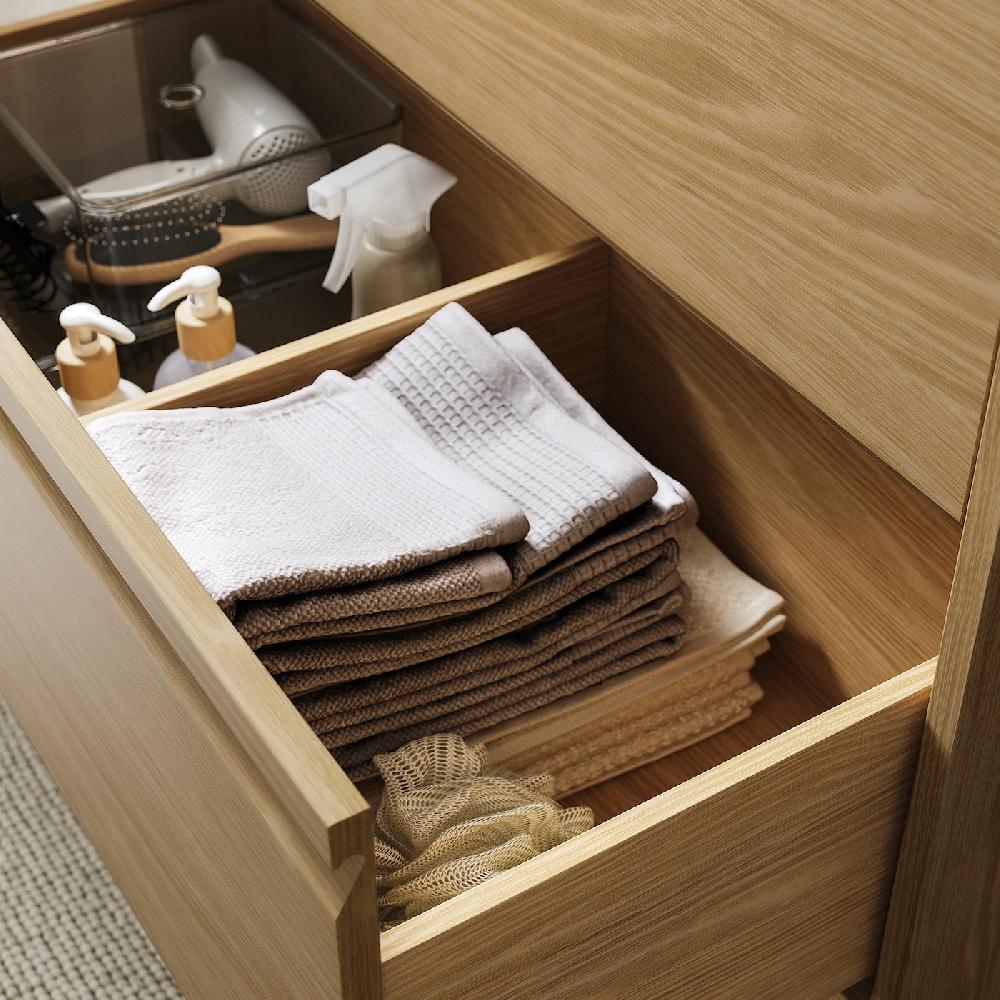 IKEA ÄNGSJÖN Waschbeckenschrank mit Schubladen Eichenachbildung 60x48x63 cm Black Friday Preise