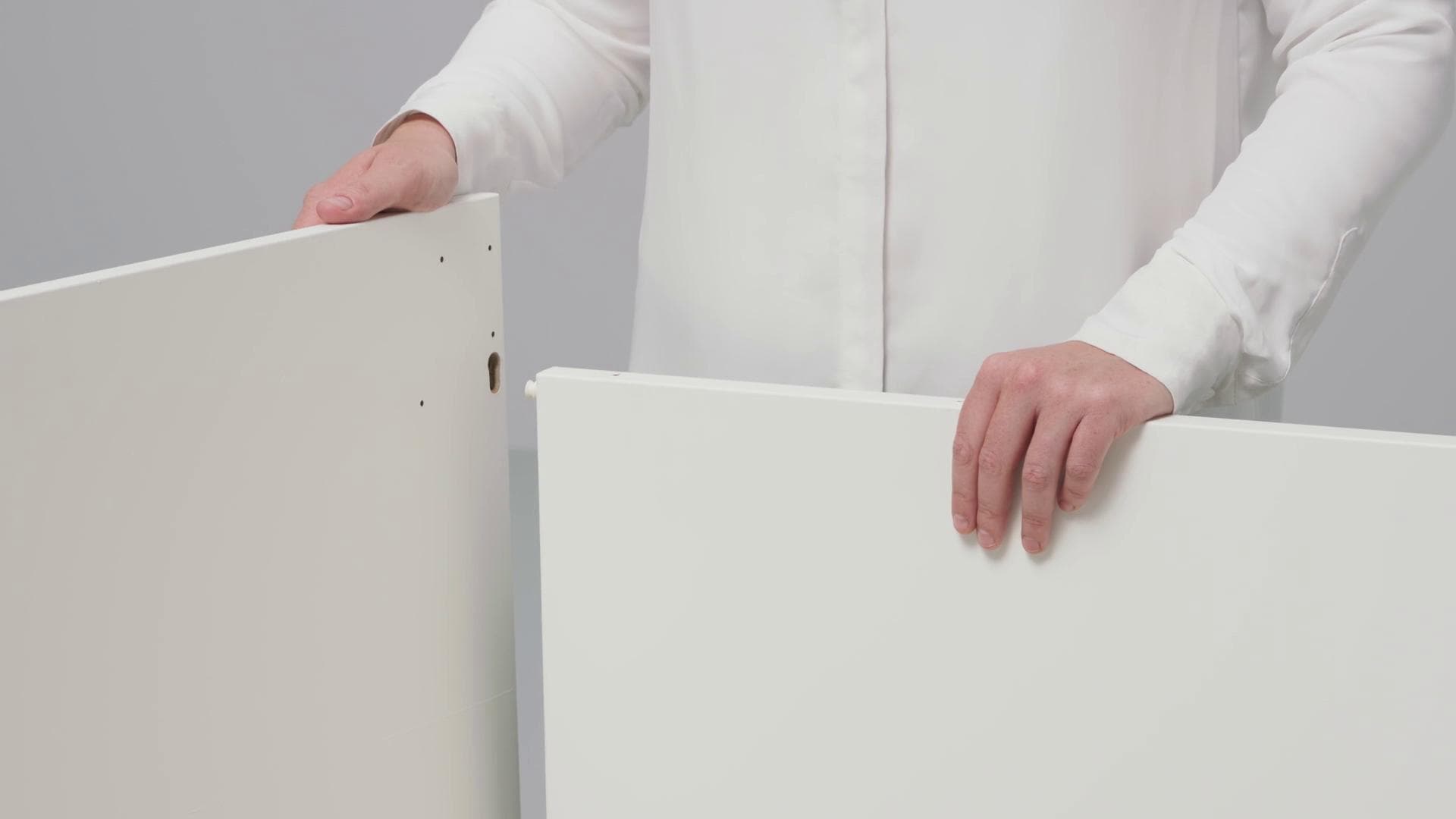 IKEA ENHET Hochschrank mit 4 Böden+Türen weiß 30x32x180 cm 2025