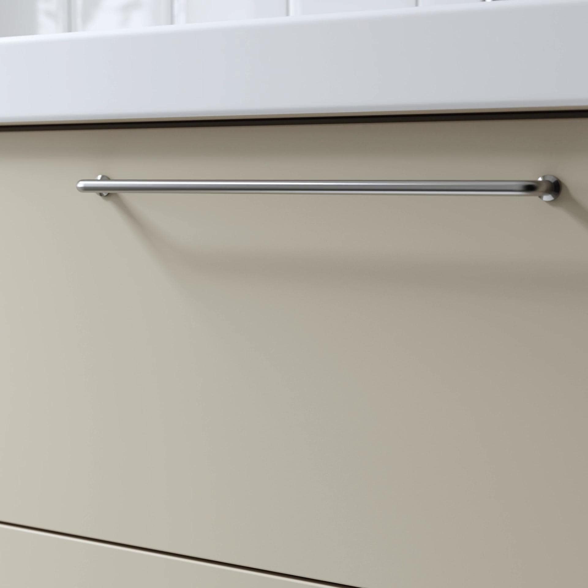 IKEA HAVBÄCK / ORRSJÖN Waschbeckenschr./2Waschb./2Mischba. Eichenachbildung beige/braun/weiß marmoriert 162x49x71 cm Günstiger Verkauf